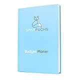 SparFuchs - Budget Planer (Blau) - Deutsch - A6-12 Monate Finanzplaner - Monatlicher Budgetplaner - Haushaltsbuch für ein Ganzes Jahr