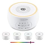 Yogasleep Dreamcenter Multi Sound Maschine mit Nachtlicht, Soundmaschine für Reisen, Geräuschunterdrückung für Büro Privatsphäre & Konzentration, Schlaftherapie für Erwachsene & Baby, Registry & Kindergarten Geschenk