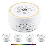 Yogasleep Dreamcenter Multi Sound Maschine mit Nachtlicht, Soundmaschine für Reisen, Geräuschunterdrückung für Büro Privatsphäre & Konzentration, Schlaftherapie für Erwachsene & Baby, Registry & Kindergarten Geschenk