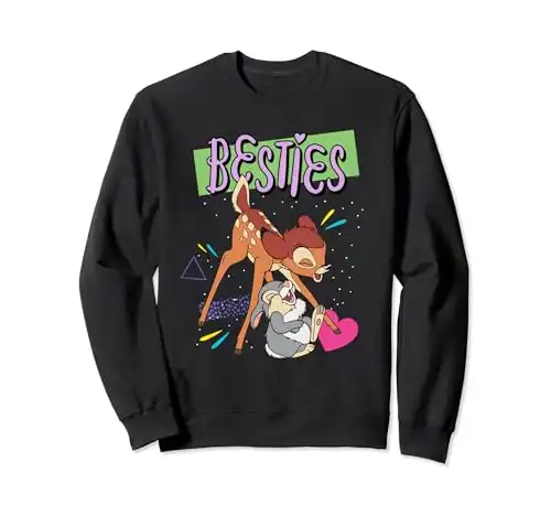 Disney Bambi and Thumper Besties BFF Best Friends Valentine Sweatshirt