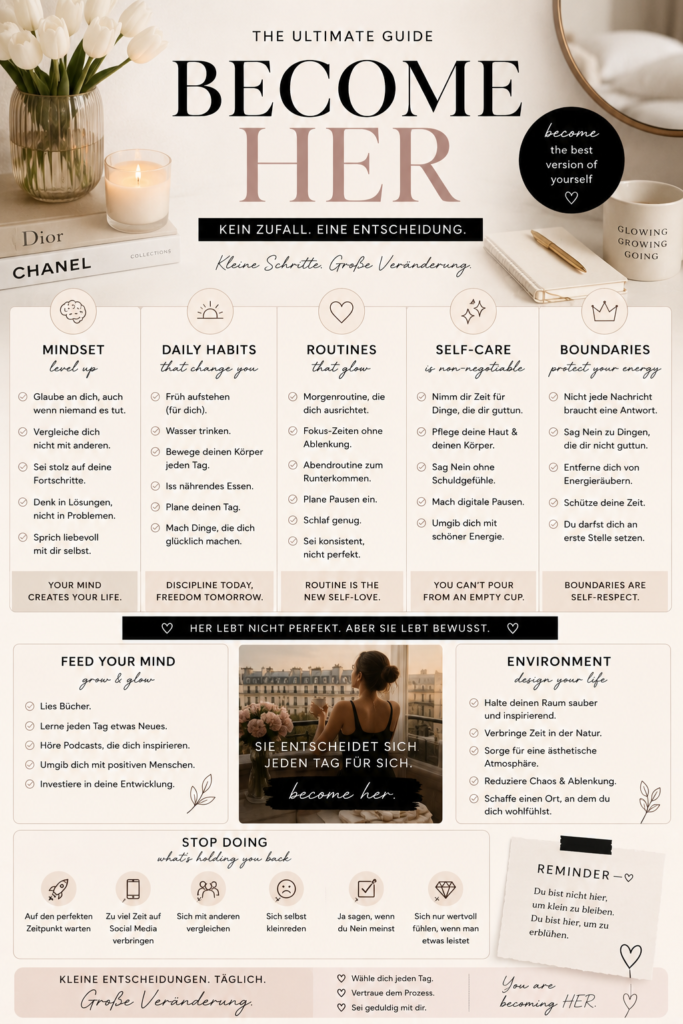 Grafik zum Thema "Become her".